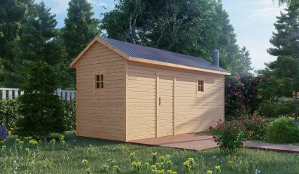 Проект каркасной бани 2x4