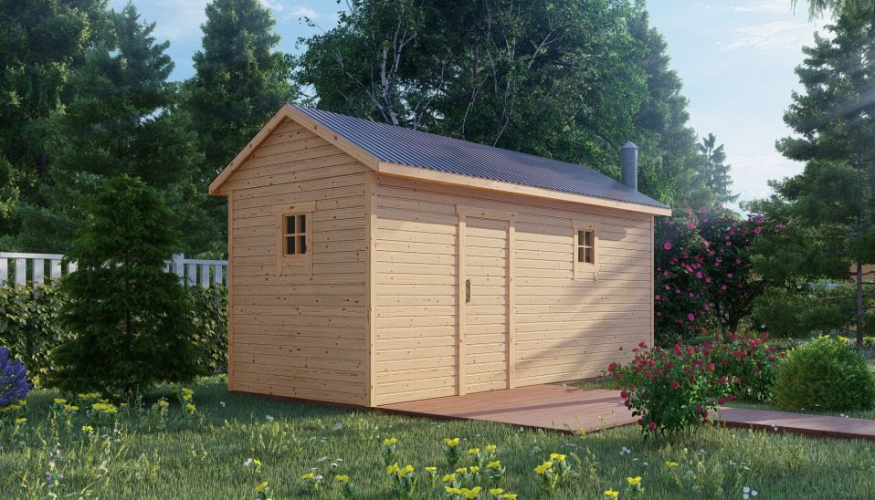 Каркасная баня 2x4 1